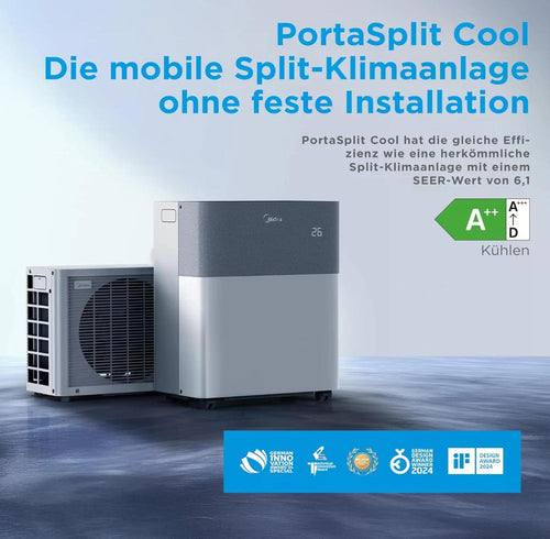 Midea PortaSplit Cool – Mobile Split-Klimaanlage - 2,3 kW - 8.000 BTU