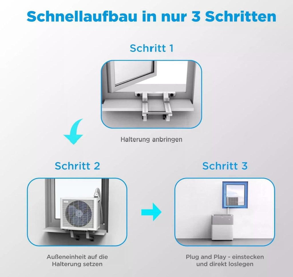 Midea PortaSplit Cool – Mobile Split-Klimaanlage - 2,3 kW - 8.000 BTU